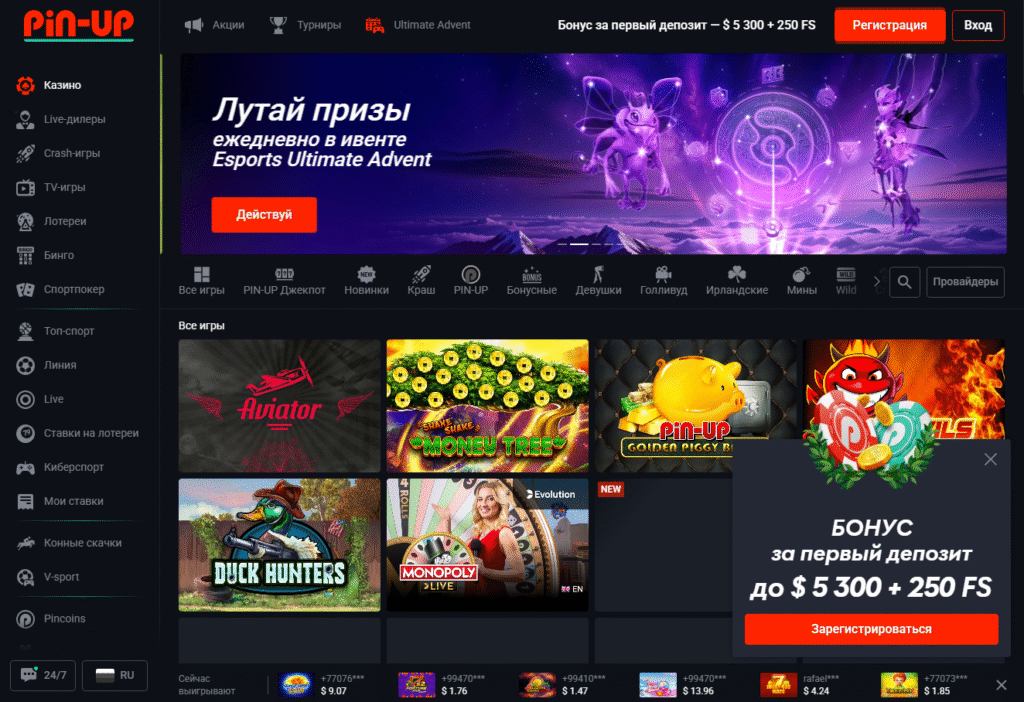 Pin Up — Способы оплаты